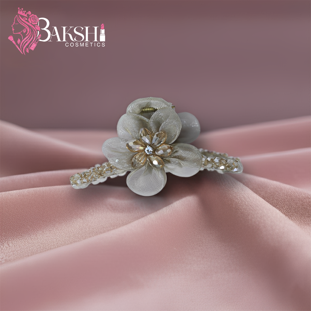 Golden ‘Royal Vine’ American Diamond Flexible Juda Clip