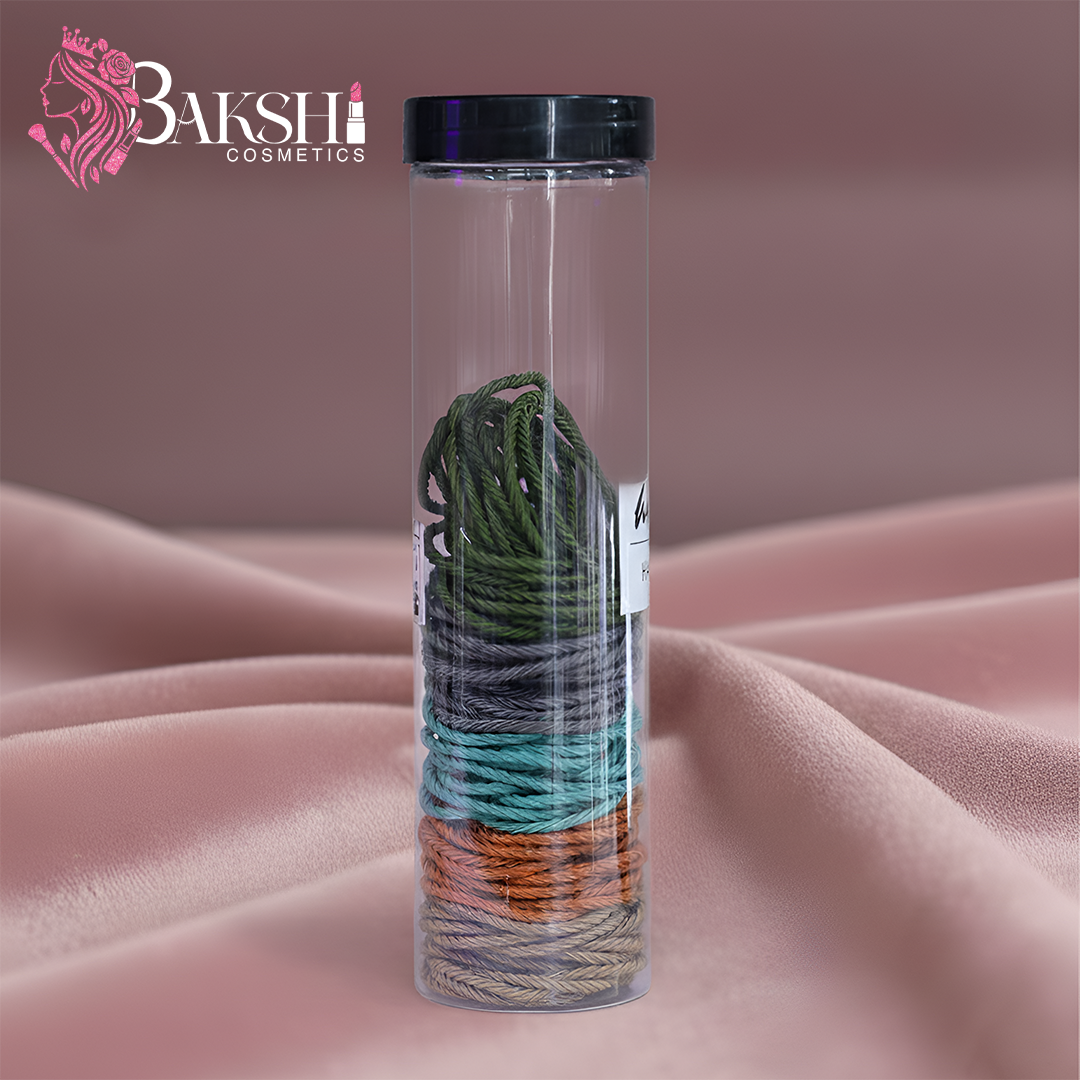 Value Pack Multi-Color Cotton Hair Ties (Jumbo Jar)