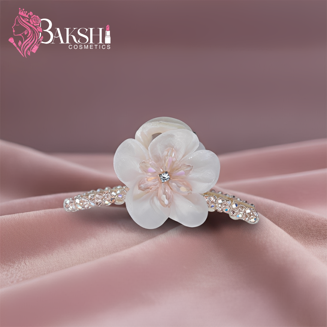 Silver ‘Diamond Frost’ American Diamond Flexible Hair Clutchers