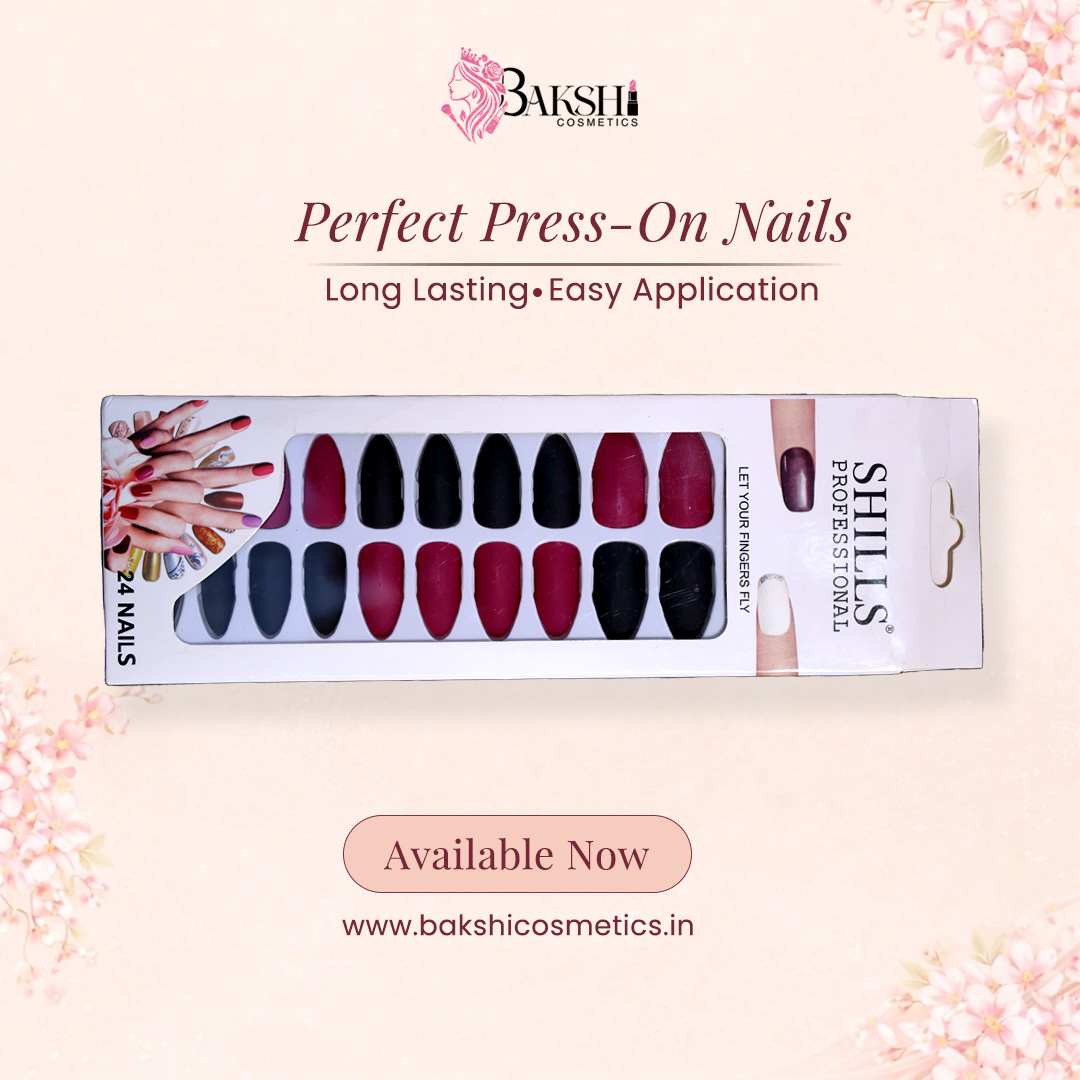 Executive Matte & Marble Stone Press-On Nails – 24 Pcs Professional Series