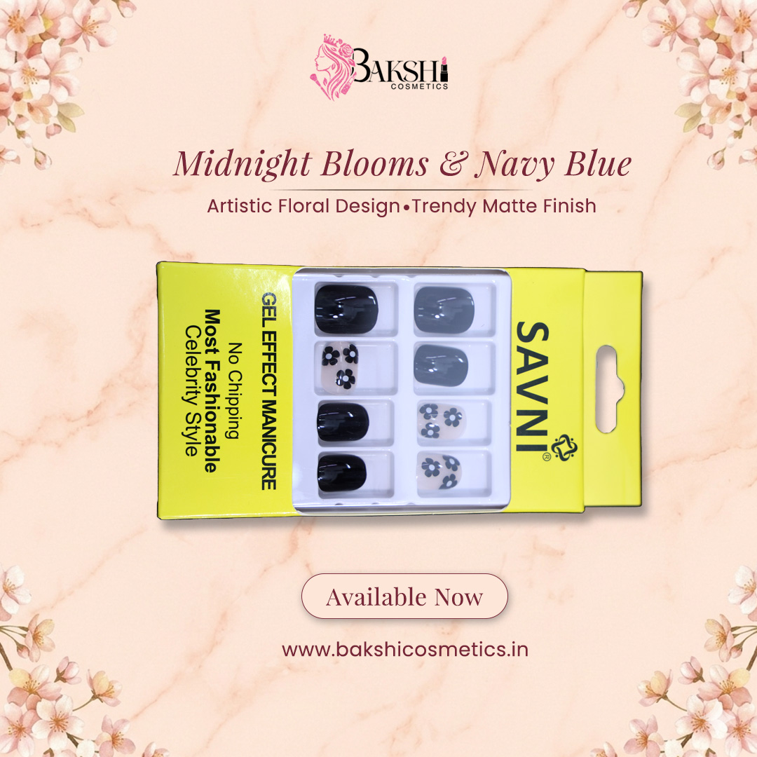 Dark Knight Shade Nails – Black, White, Grey