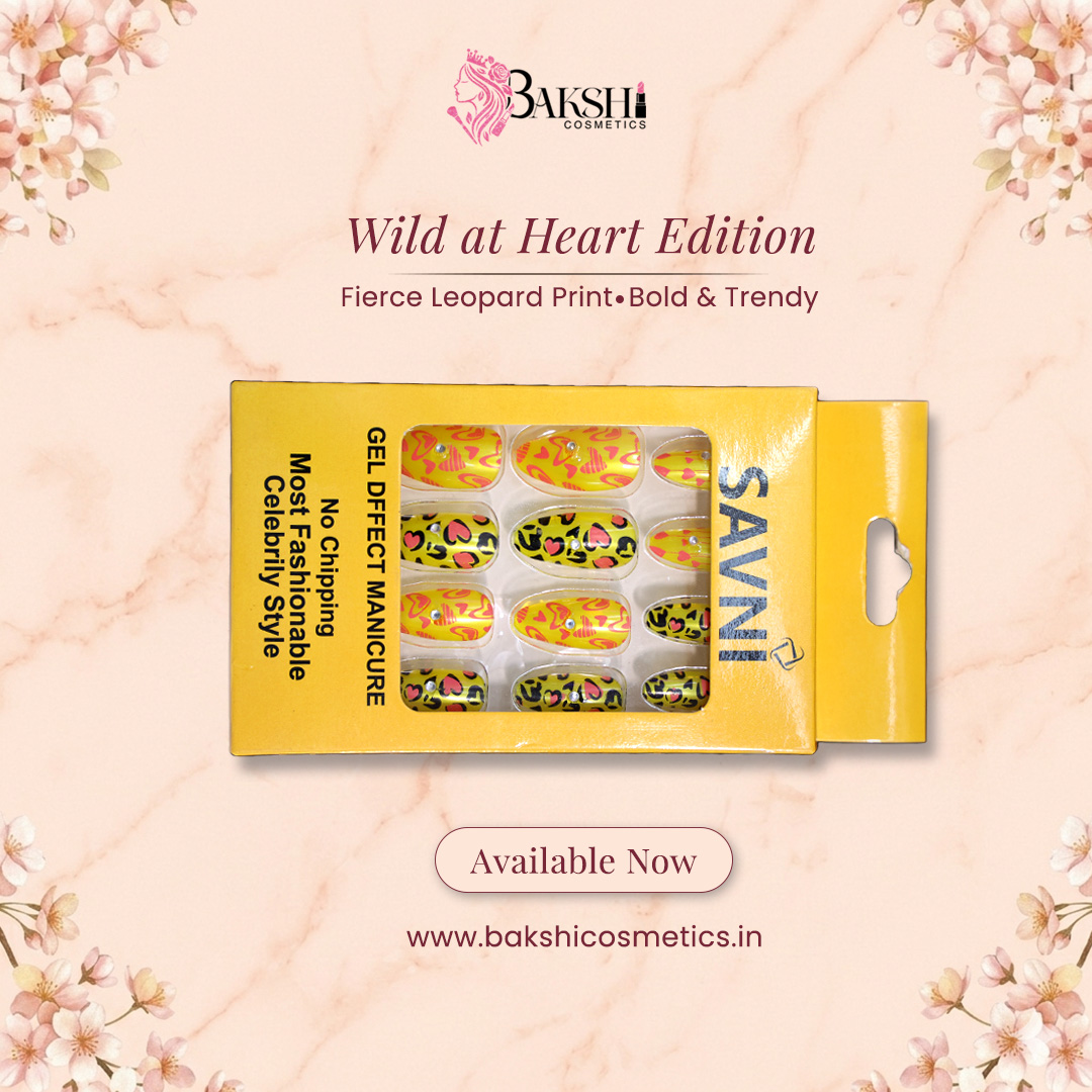 Yellow Shade Nails with Heart Prints