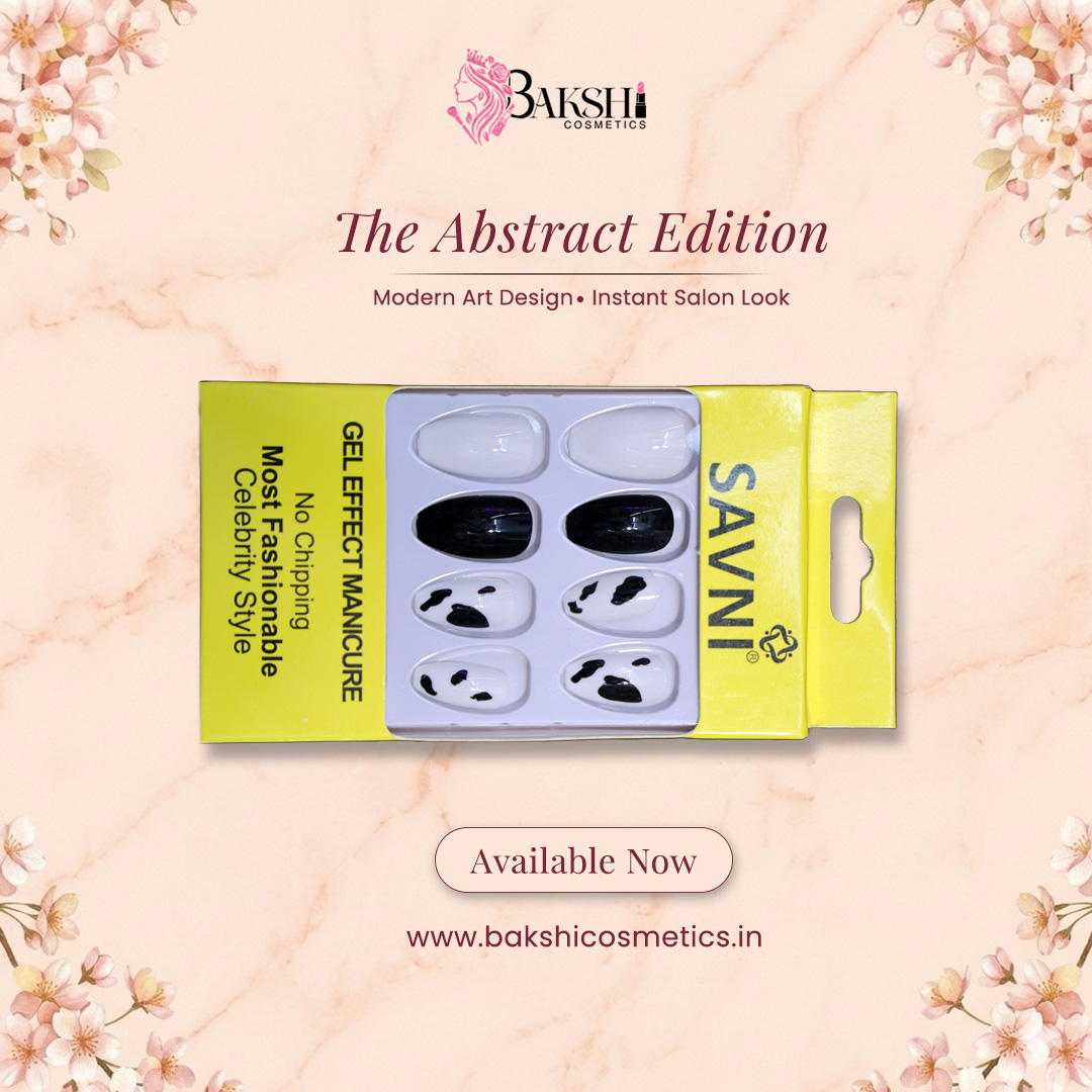 Black And White Nails With Black Spots