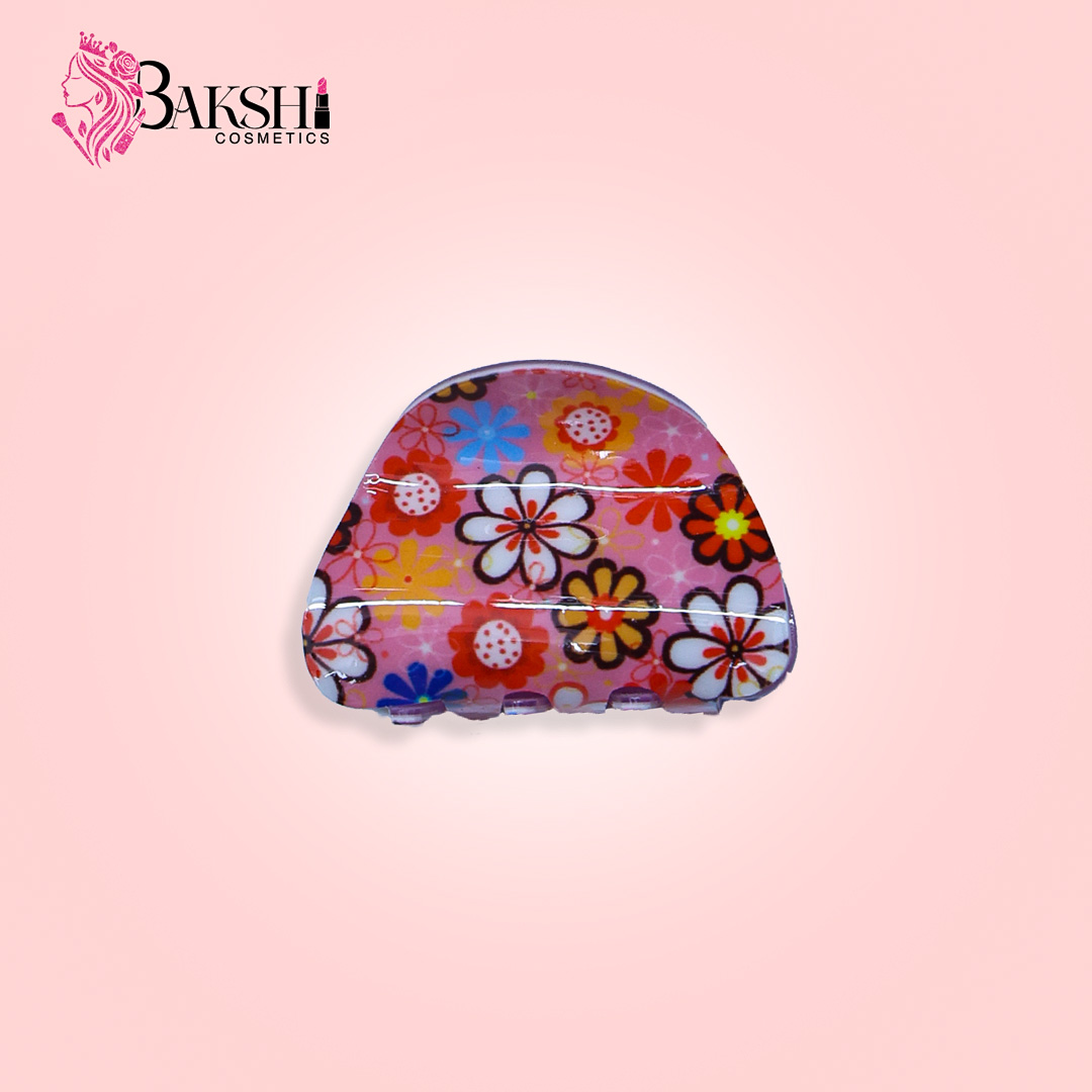 Botanical Garden Half-Moon Hair Claw – Petal Pink