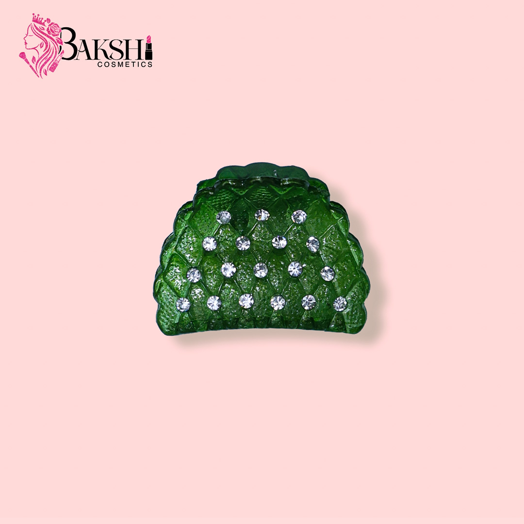 Crystal Claw Clip – Emerald Forest