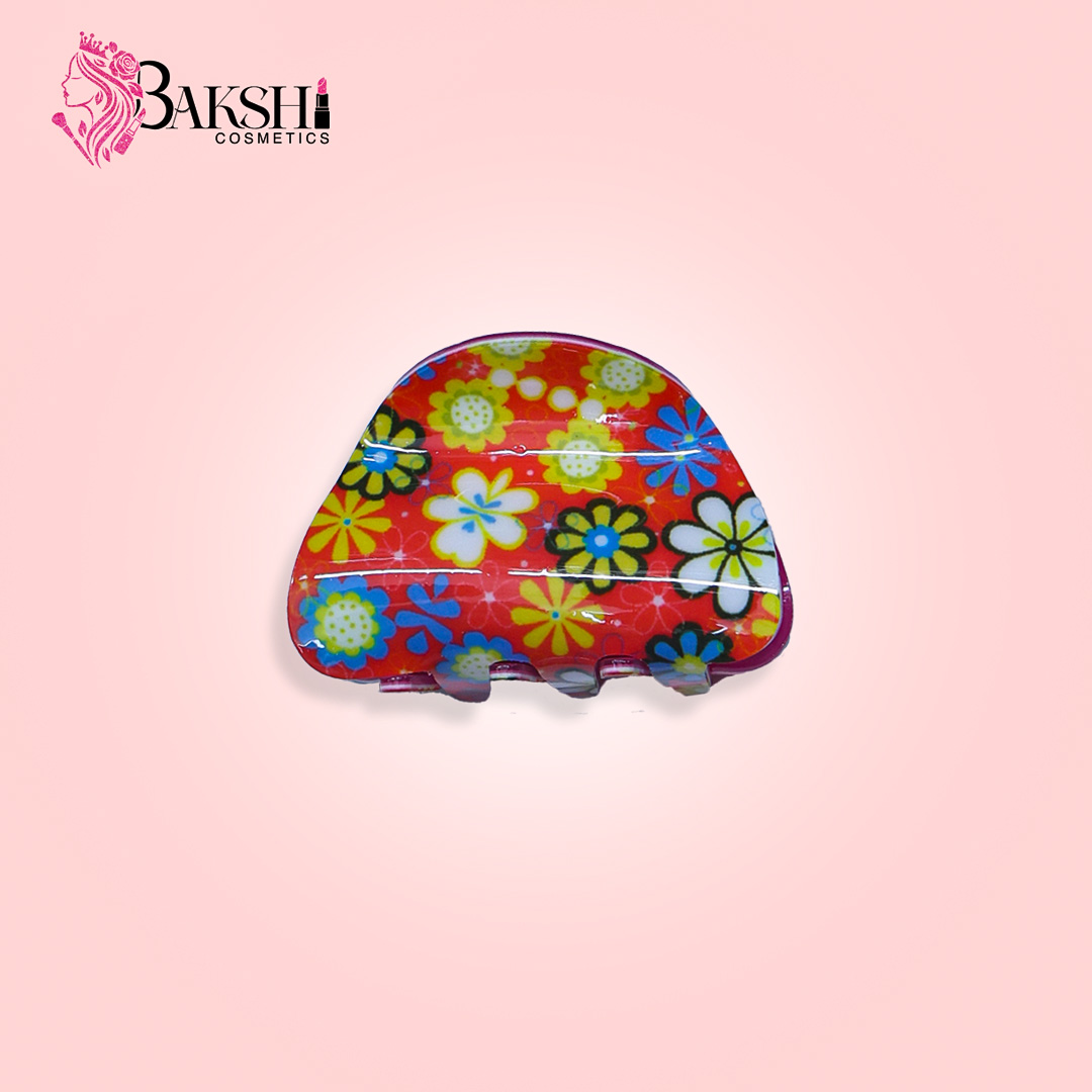 Botanical Garden Half-Moon Hair Claw – Ruby Red