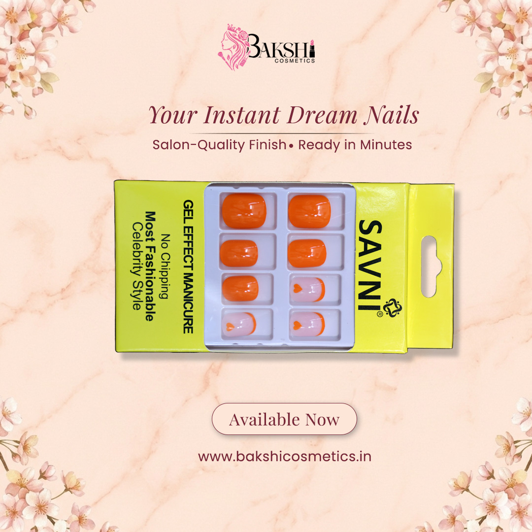 Beautiful Orange Nails