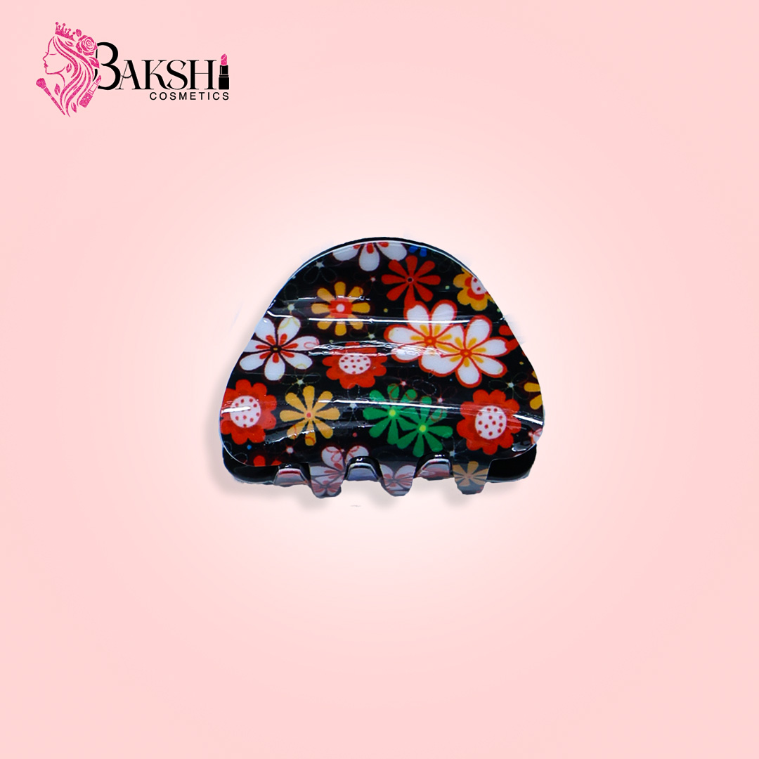 Botanical Garden Half-Moon Hair Claw – Midnight Black