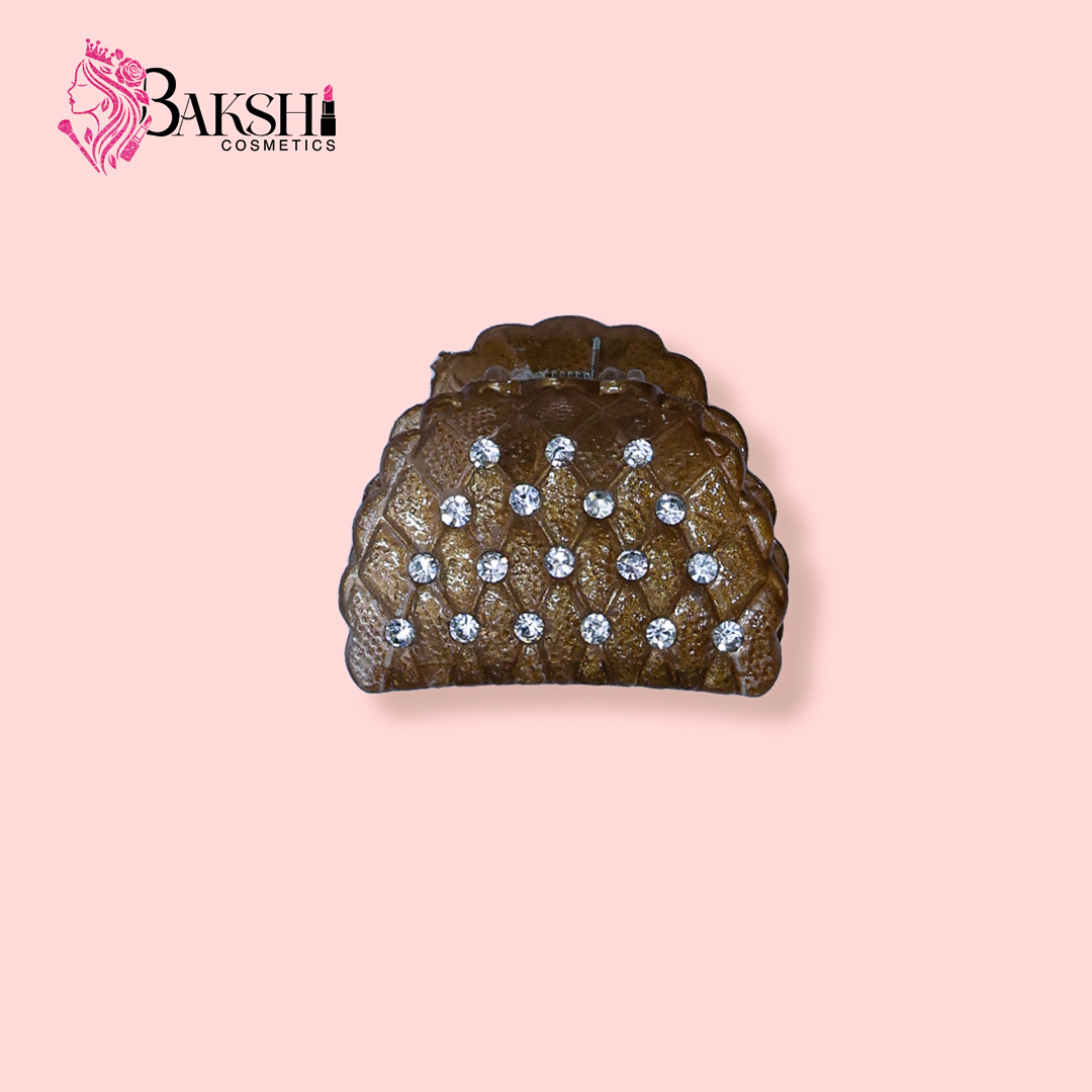 Crystal Claw Clip – Golden Amber