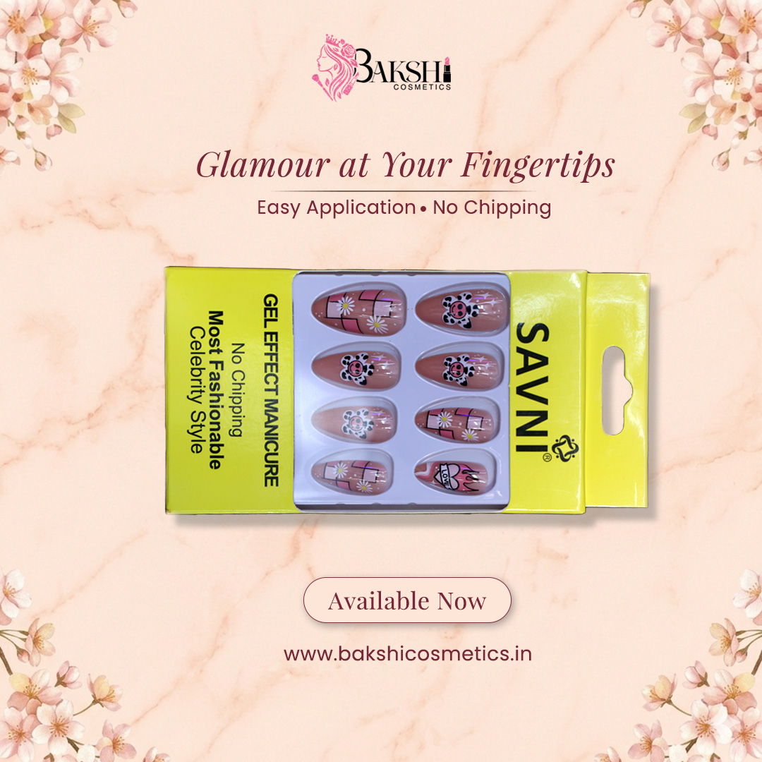 Transparent Shade Nails With Geometrical Design