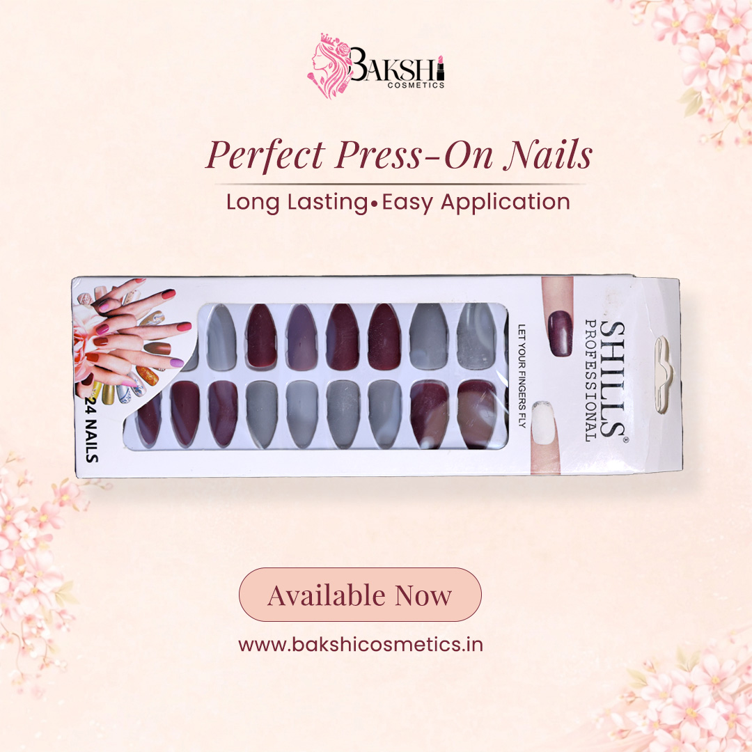 Executive Matte & Marble Stone Press-On Nails – 24 Pcs Professional Series