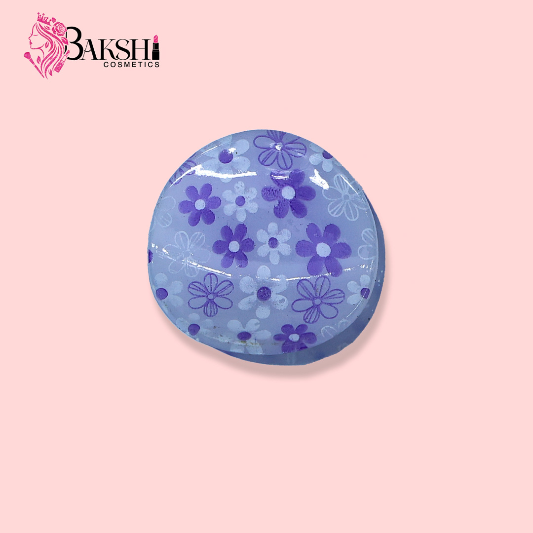 Glossy Garden Round Hair Claw – Lavender Mist