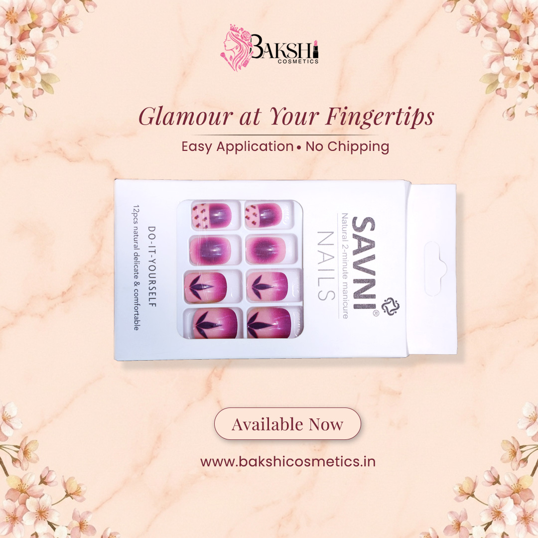 Dark Pink Shade Nails