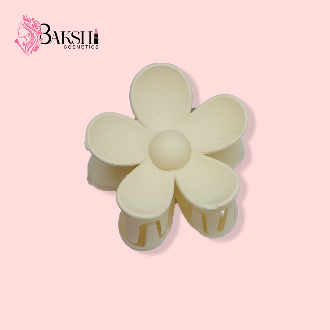 Minimalist 5-Petal Matte Flower Claw – Primrose Yellow