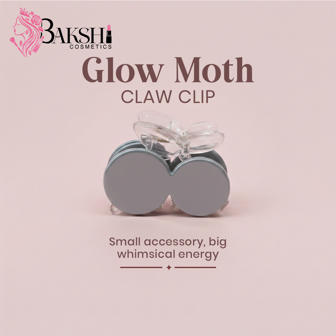 Grey Claw Clip – Glow Moth