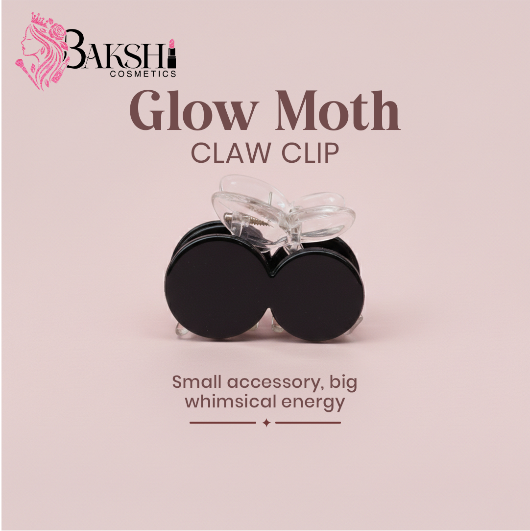 Black Claw Clip – Glow Moth