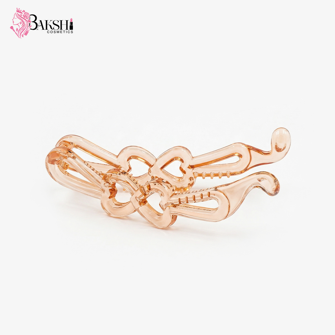 Orange Champagne Crystal Clip