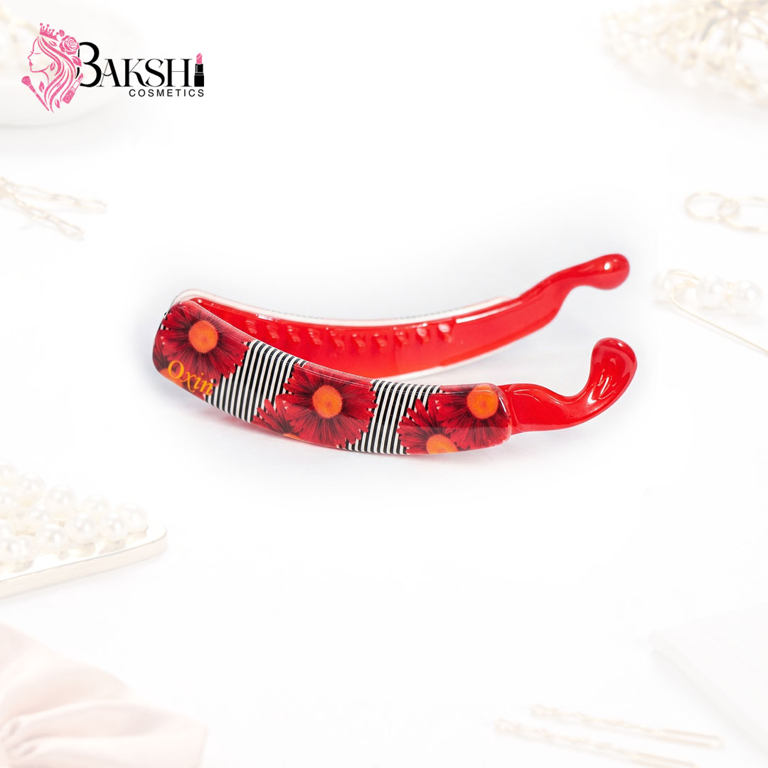 Crimson Rose Banana Clip