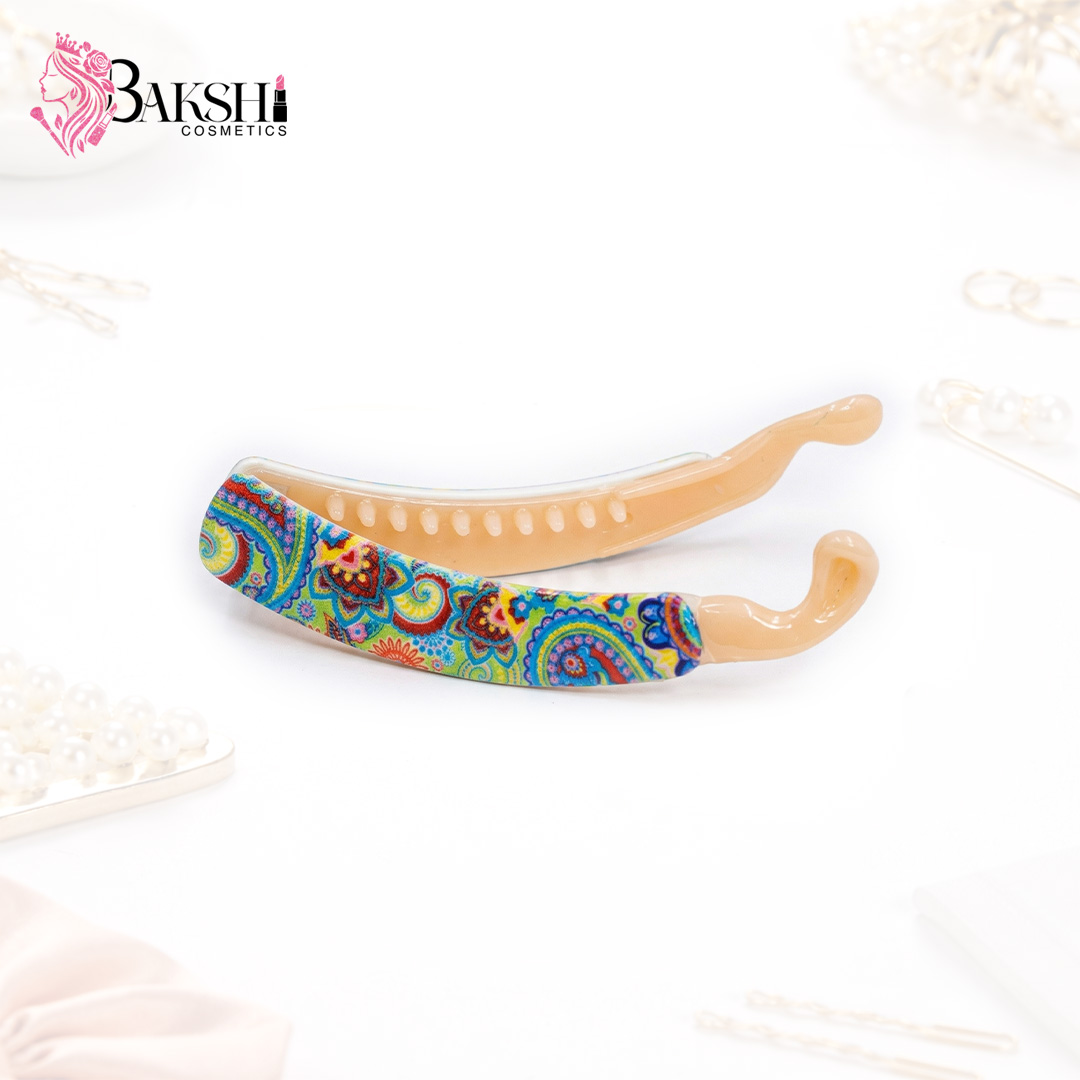 Navy Blue Butterfly Banana Clip