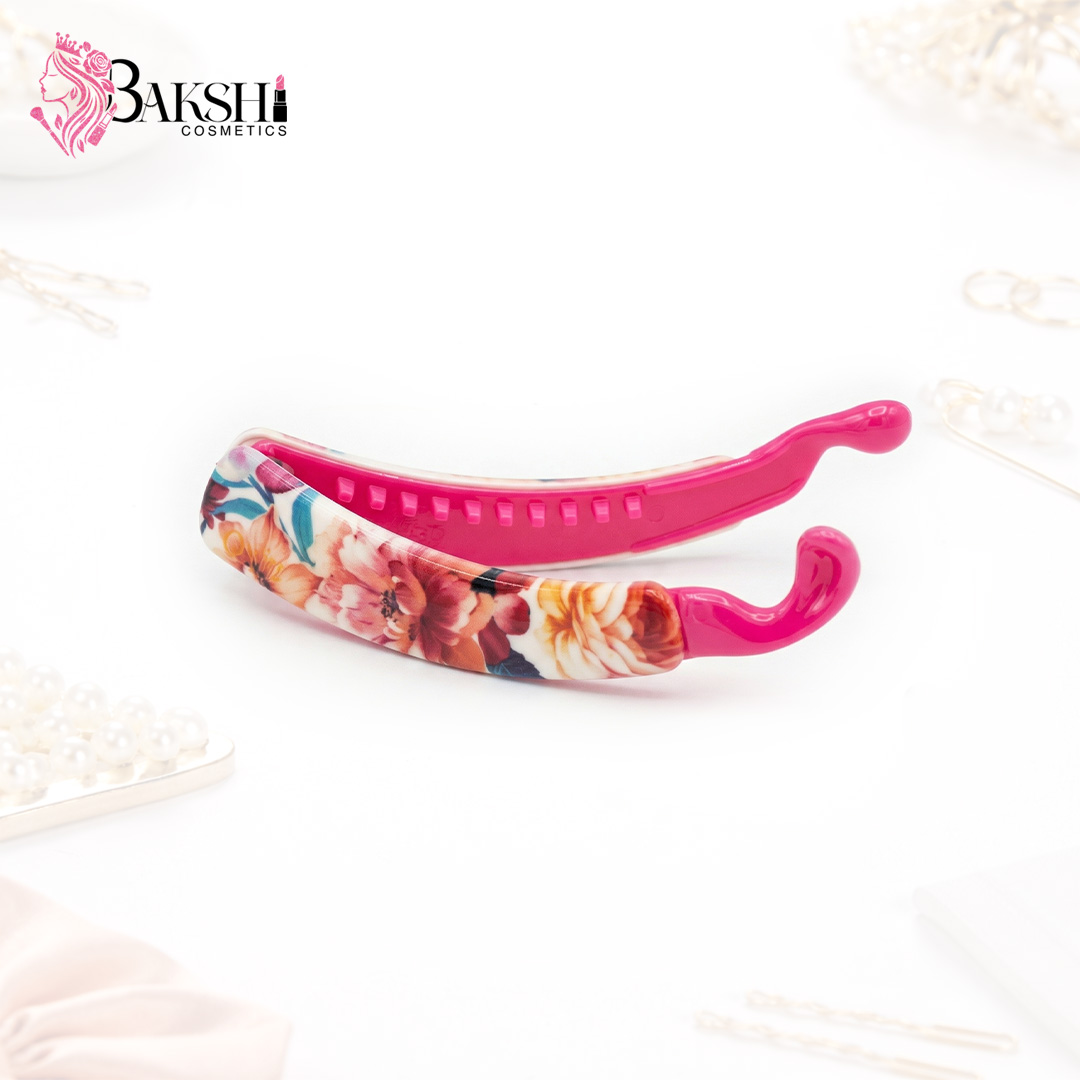 Hot Pink Rose Banana Clip