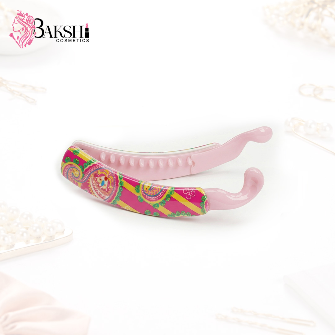 Baby Pink Paisley Banana Clip