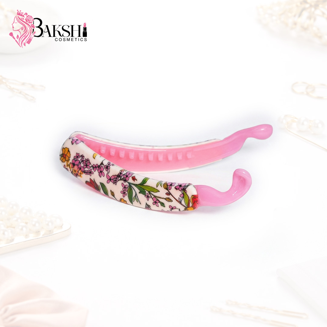 Fuchsia Paisley Banana Clip