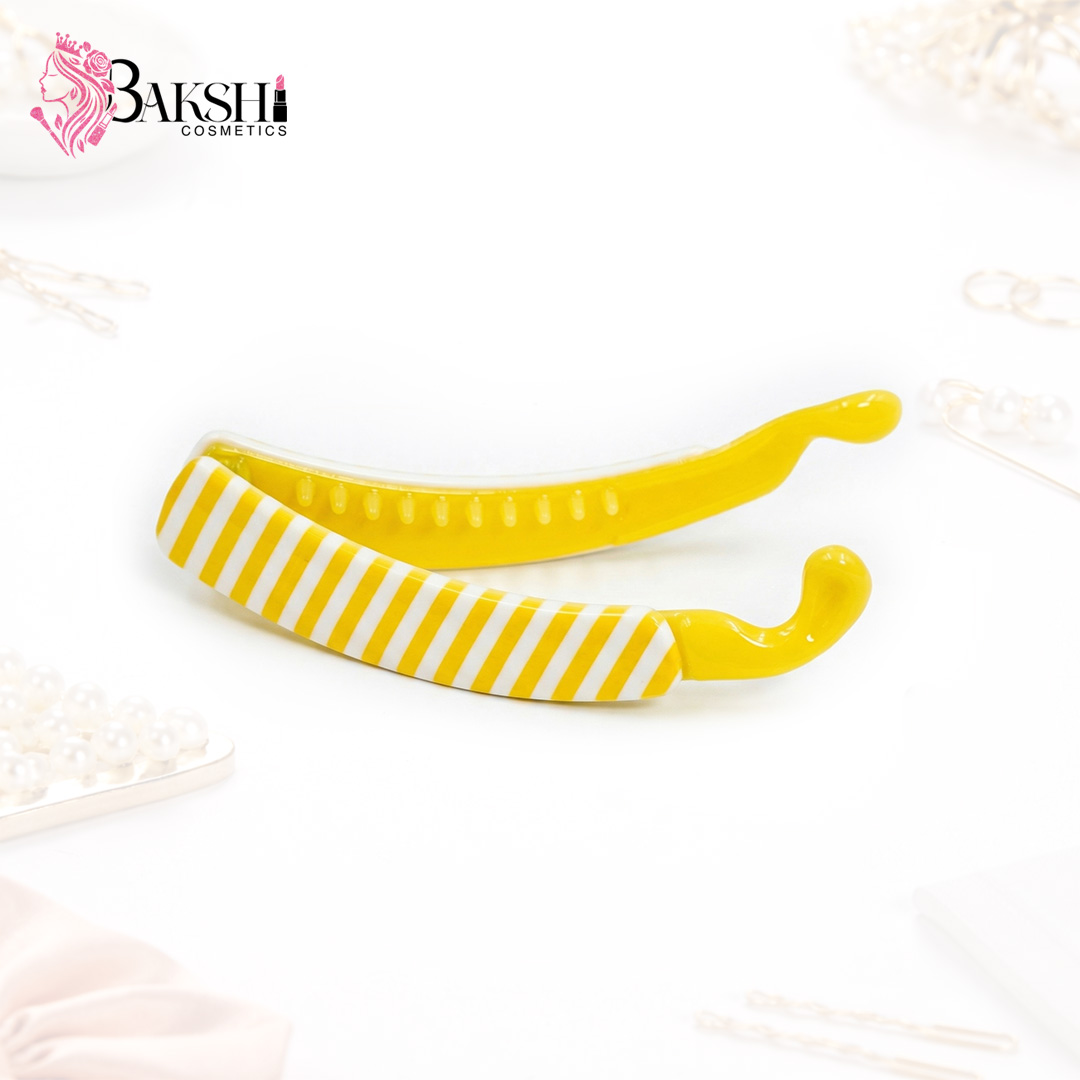 Midnight Navy Floral Banana Clip