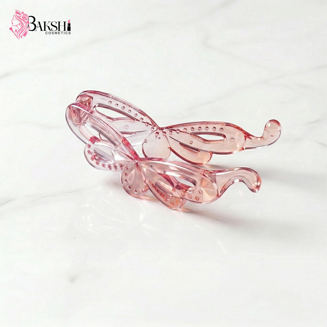 Rose Gold Champagne Crystal Clip