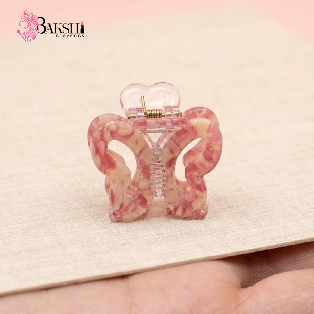 Pink Marble Butterfly Claw