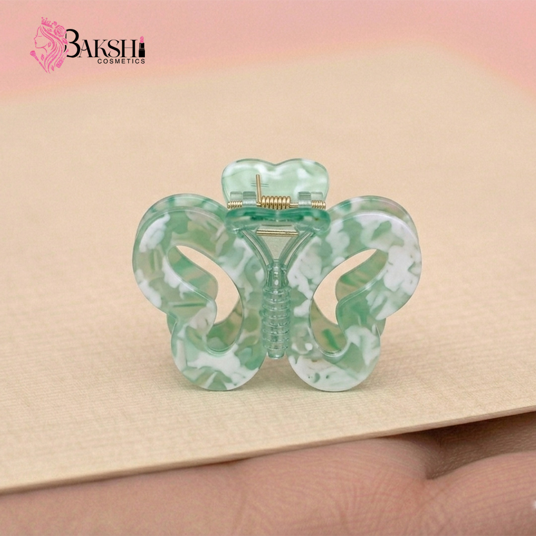 Mint Green Marble Butterfly Claw
