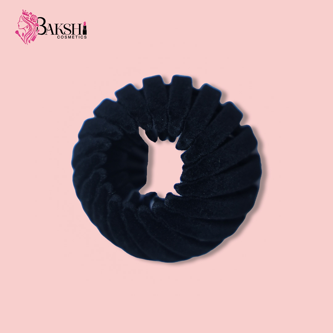 Pastel Black Velvet Expandable Bird’s Nest Hair Clip & Juda Holde