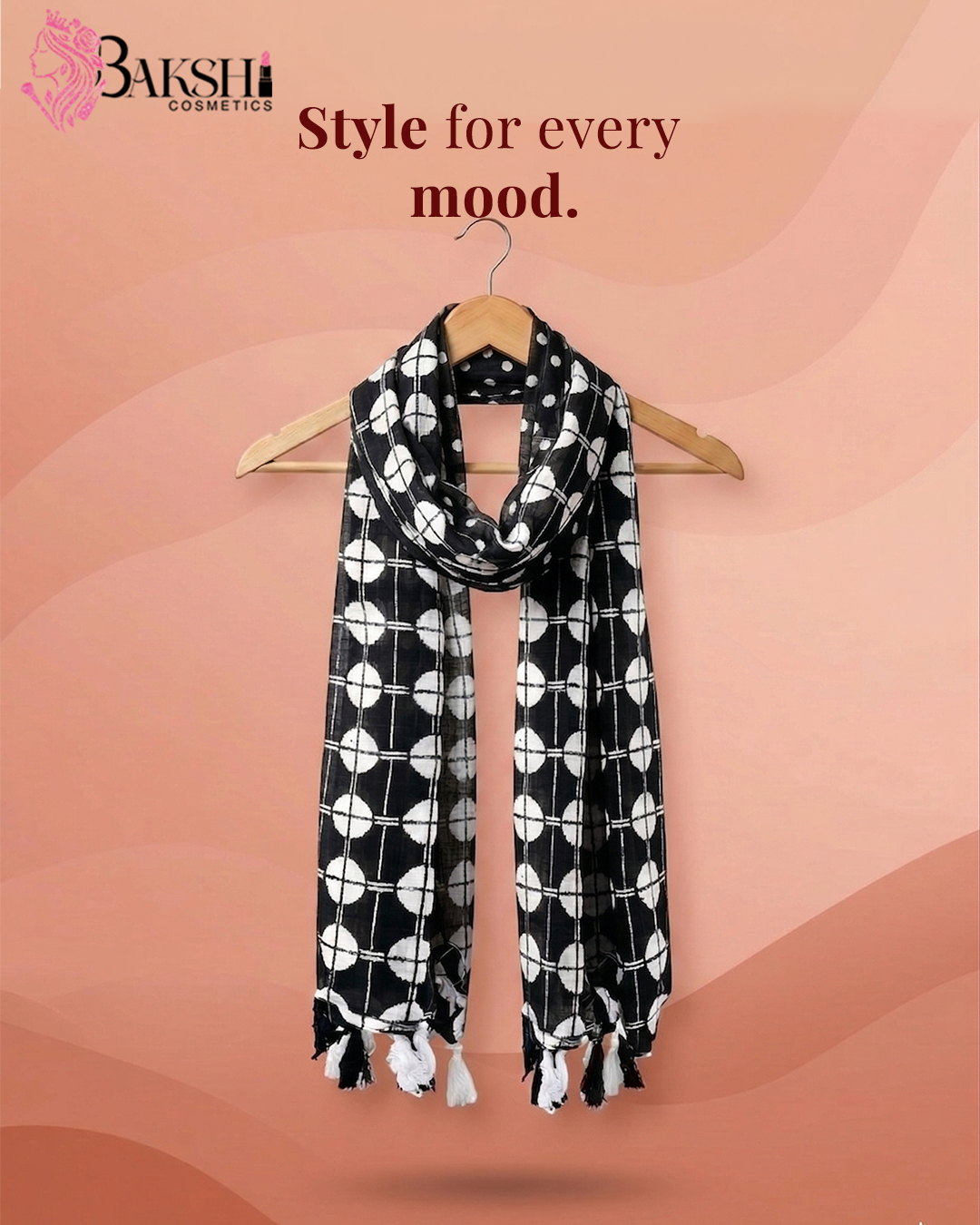 Tangerine Blossom Silk-Touch Stole