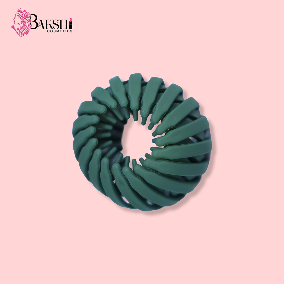 Expandable Bird’s Nest Hair Clip & Juda Holder-Green
