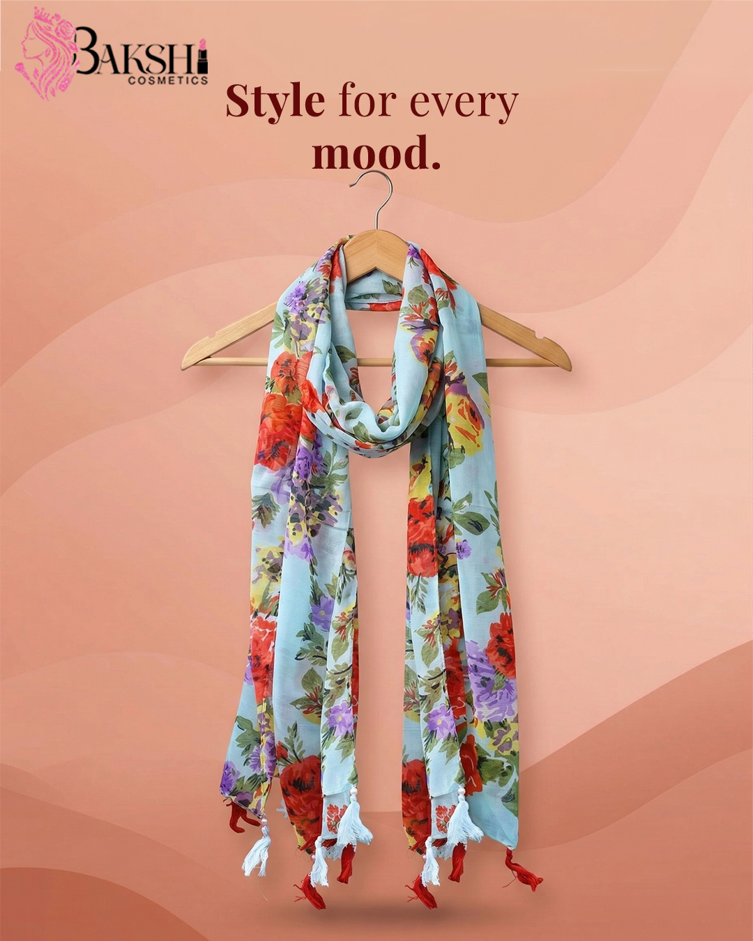 Emerald Tropical Leaf Stole