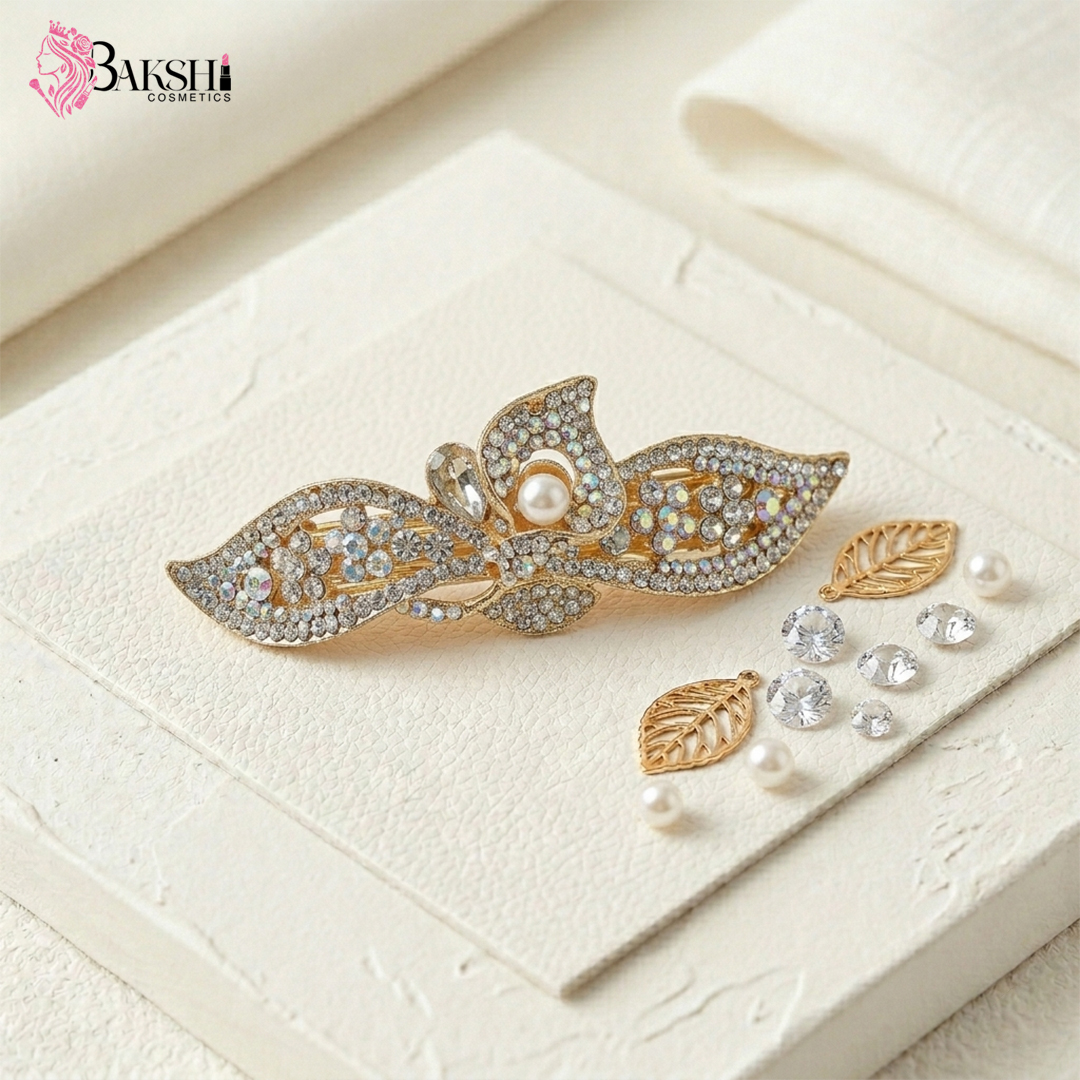 Celestial Frost Pearl Barrette