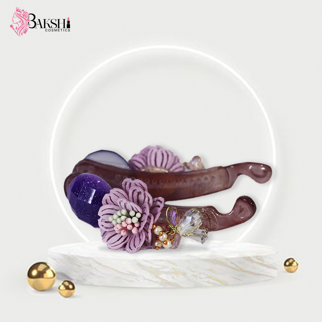 Lavender Bloom Banana Clip: