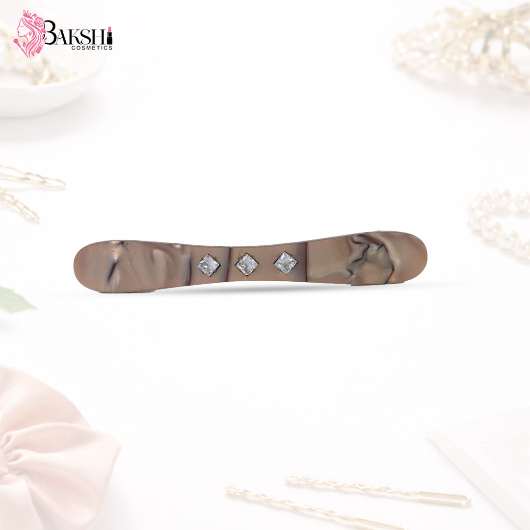 Marble & Crystal Accent Barrette