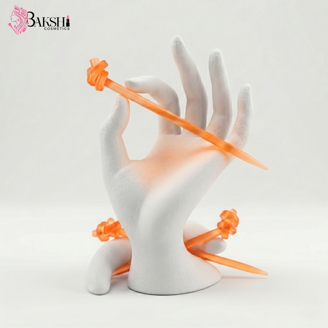 Tangerine Knot Sculpted Hair Stick