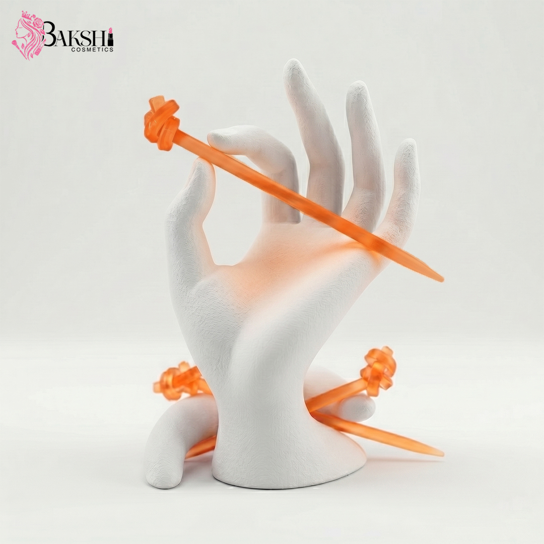 Tangerine Knot Sculpted Hair Stick