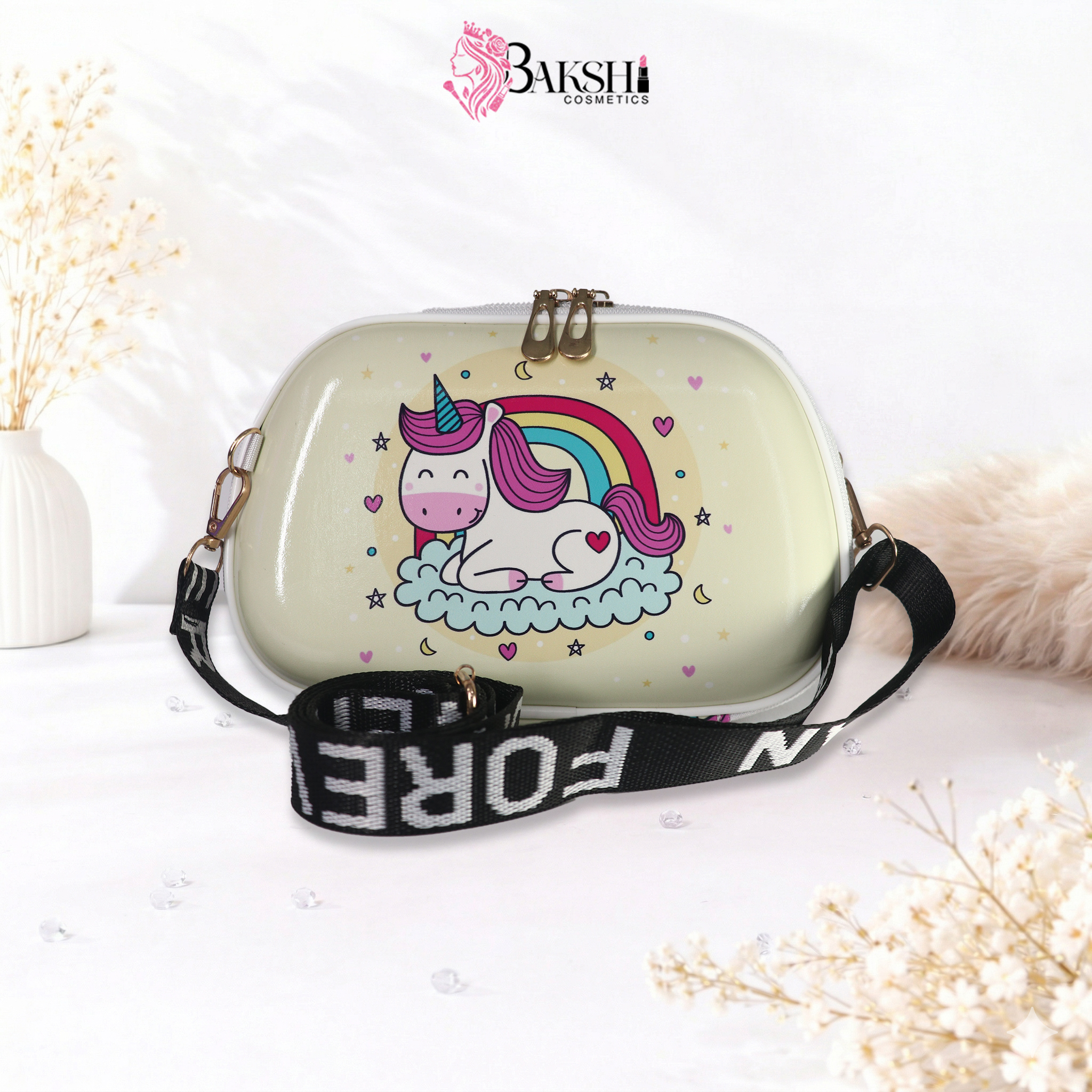 Magical Unicorn Hard-Shell Crossbody Bag for Kids