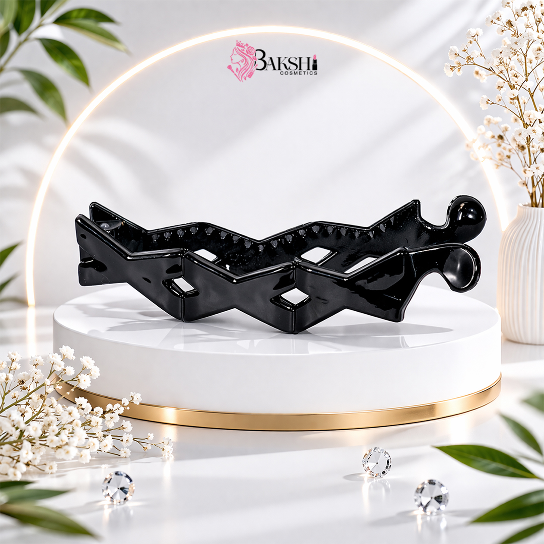 Sharp Zig-Zag Sculpted Hair Clip